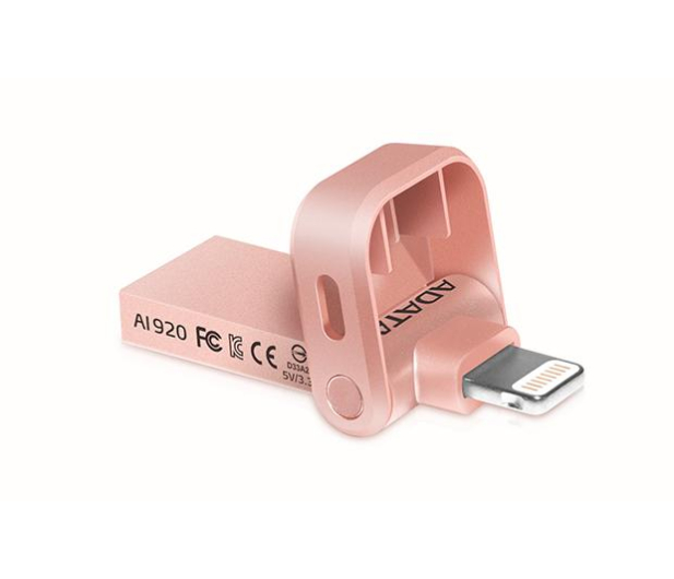 ADATA 128GB i-Memory AI920 rose gold (USB3.1+Lightning) - 339472 - zdjęcie 3